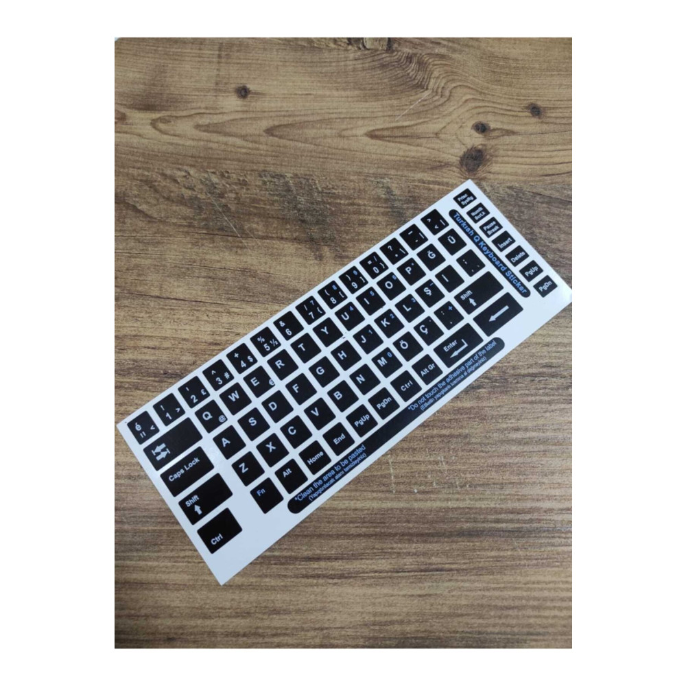 ENGINPRINT Türkçe Q Klavye Etiketi Laptop Pc Sticker Siyah Etiket Fiyatı