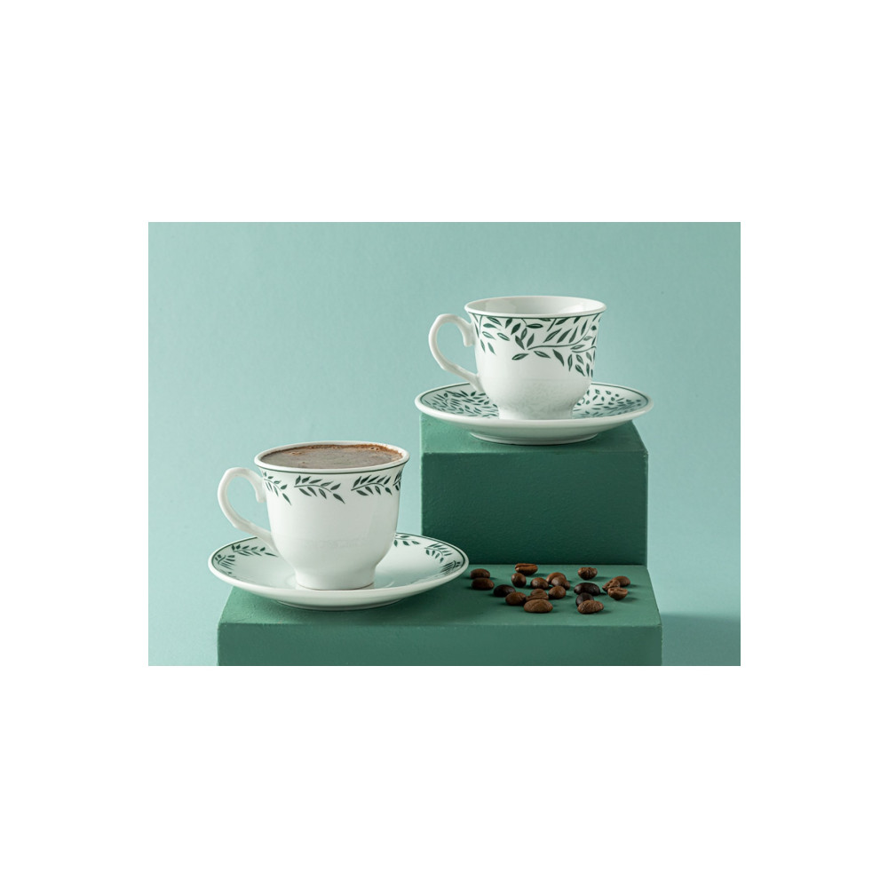 English Home Blatt Porselen 2li Kahve Fincan Takımı 80 Ml Yeşil Fincan / Bardak / Kahve Takımı Fiyatı