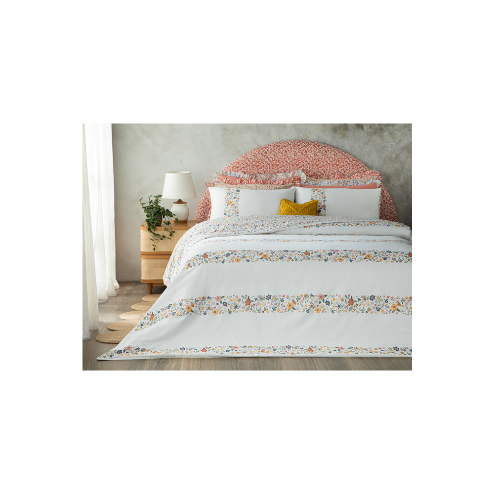 English Home Bloomy Lines Pamuklu Çift Kişilik Nevresim Seti 200x220 Cm Sarı Nevresim Takımı Fiyatı