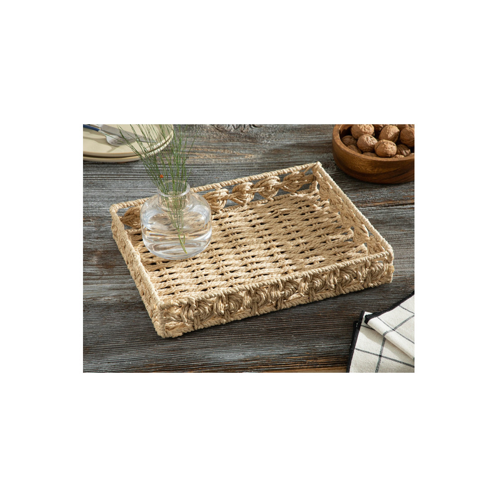 English Home Dateless Hasır Tepsi 33x26 Cm Kahve Tepsiler / Fırın Kapları Fiyatı