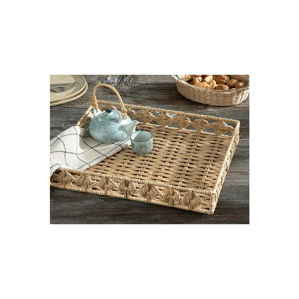 English Home Dateless Hasır Tepsi 38x30 Cm Kahve Tepsiler / Fırın Kapları Fiyatı