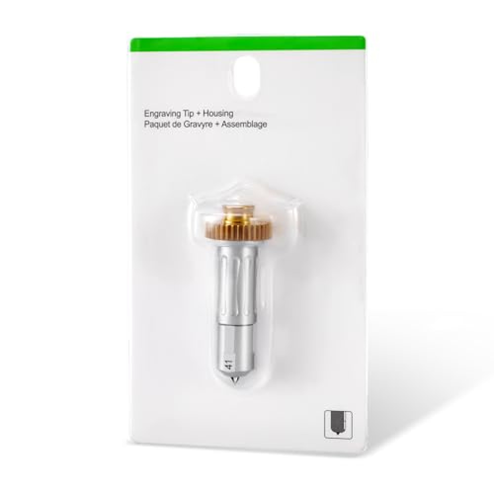 Engraving Tip + Drive Housing Compatible with Maker/Maker 3, Premium Carbide Engraving Tip, Ideal for Engraving Long Lasting Designs on Glass, Acrylic, Metal & More, Silve
