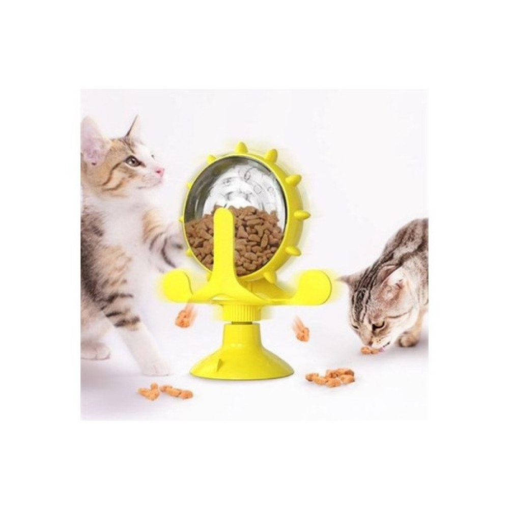 EngStore Buffer&reg; Vantuzlu Zilli Interaktif Dönebilen Mama Kaplı Renkli Eğlenceli Eğitici Kedi Oyuncağı Evcil Hayvan Ürünleri Fiyatı
