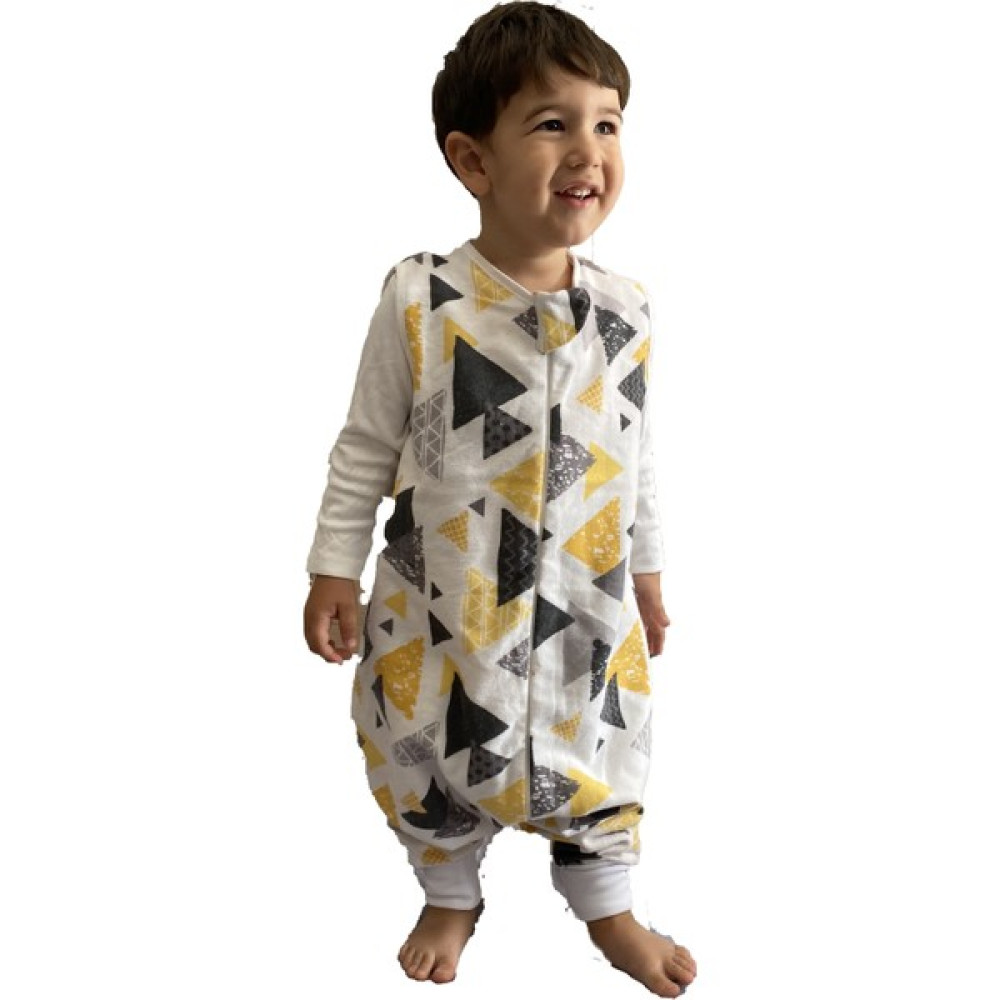 Enhitbaby Çocuk Bebek Kışlık ve Mevsimlik Çift Katlı Pazen Uyku Tulumu 1 Tog 6-12 Ay Sarı Erkek Çocuk Tulum Fiyatı