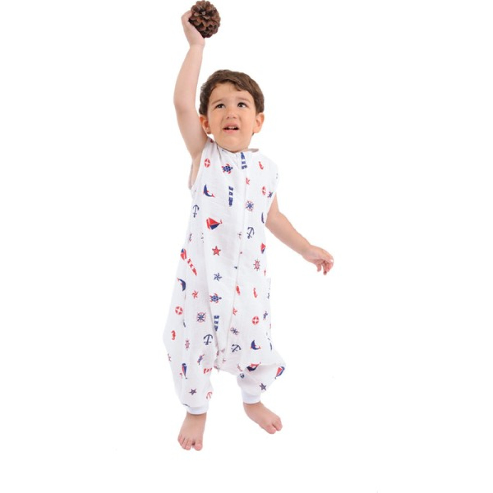 Enhitbaby Çocuk Bebek Yazlık Baharlık Uyku Tulumu Gemici Müslin 0,5 Tog 1-2 Yaş Bebek Tulumu Fiyatı