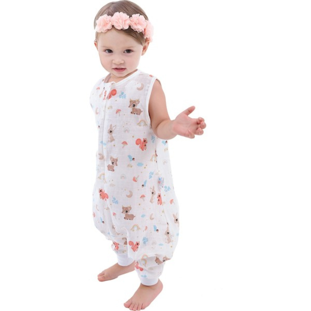 Enhitbaby Çocuk Bebek Yazlık Baharlık Uyku Tulumu Sincap Müslin 0,5 Tog 1-2 Yaş Bebek Tulumu Fiyatı