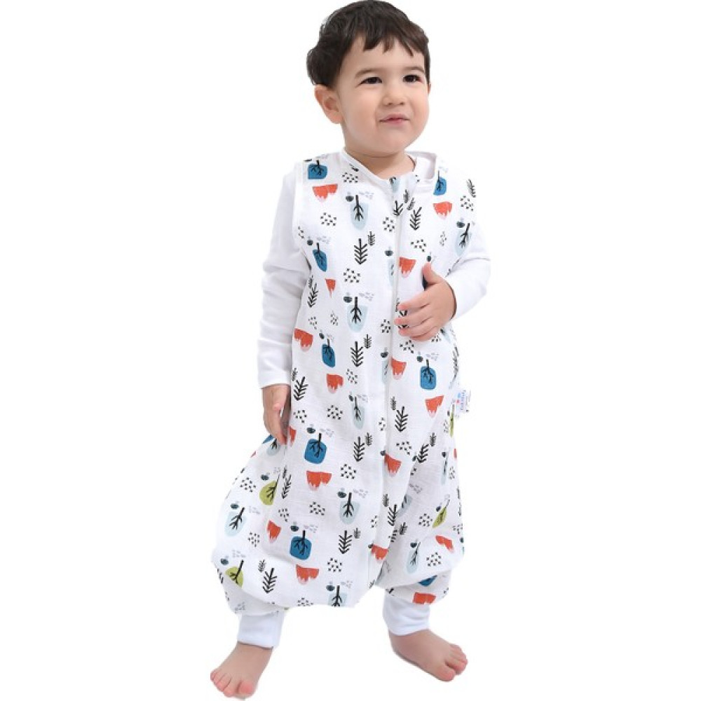 Enhitbaby Çocuk Bebek Yazlık Baharlık Uyku Tulumu Yeşil Ağaç Müslin 0,5 Tog 6-12 Ay Bebek Tulumu Fiyatı