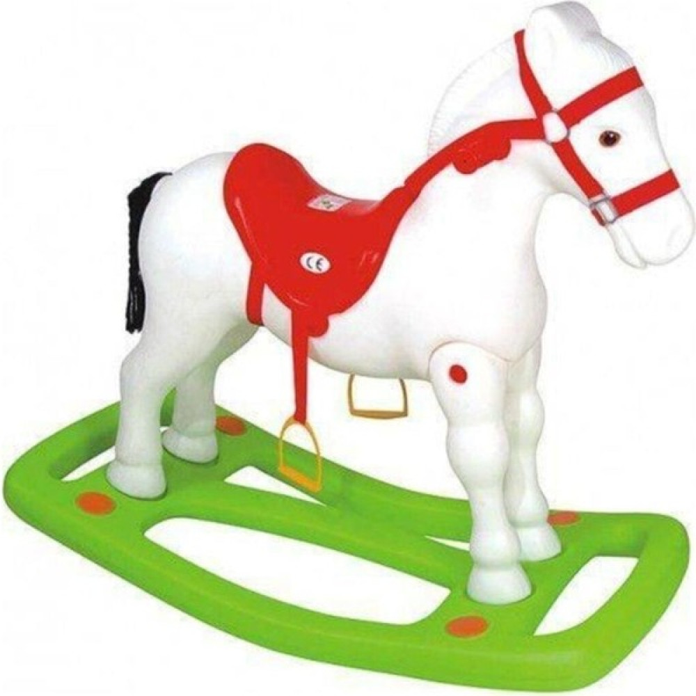 Enhoştoys Büyük Sallanan At - Beyaz Bebek Oyuncakları Fiyatı