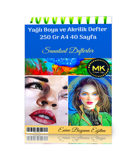 Enine Boyuna Eğitim A4 Yağlı Boya Akrilik Defter 40 Sayfa Defter & Kağıt Ürünleri Fiyatı