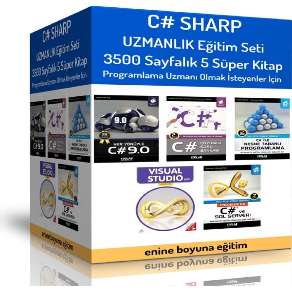 Enine Boyuna Eğitim C# Sharp Uzmanlık Eğitim Seti Bilgisayar Kitapları Fiyatı