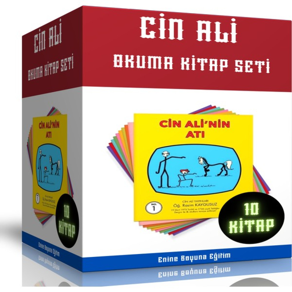 Enine Boyuna Eğitim Cin Ali Okuma Kitap Seti (10 Kitaplık Seri) Eğitim Setleri Fiyatı