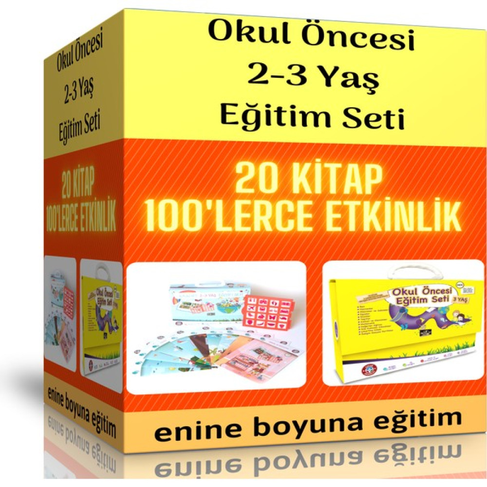 Enine Boyuna Eğitim Okul Öncesi 2-3 Yaş Eğitim Seti (Ful Eğitim Paketi) Okul Öncesi Eğitici & Öğretici Kitaplar Fiyatı