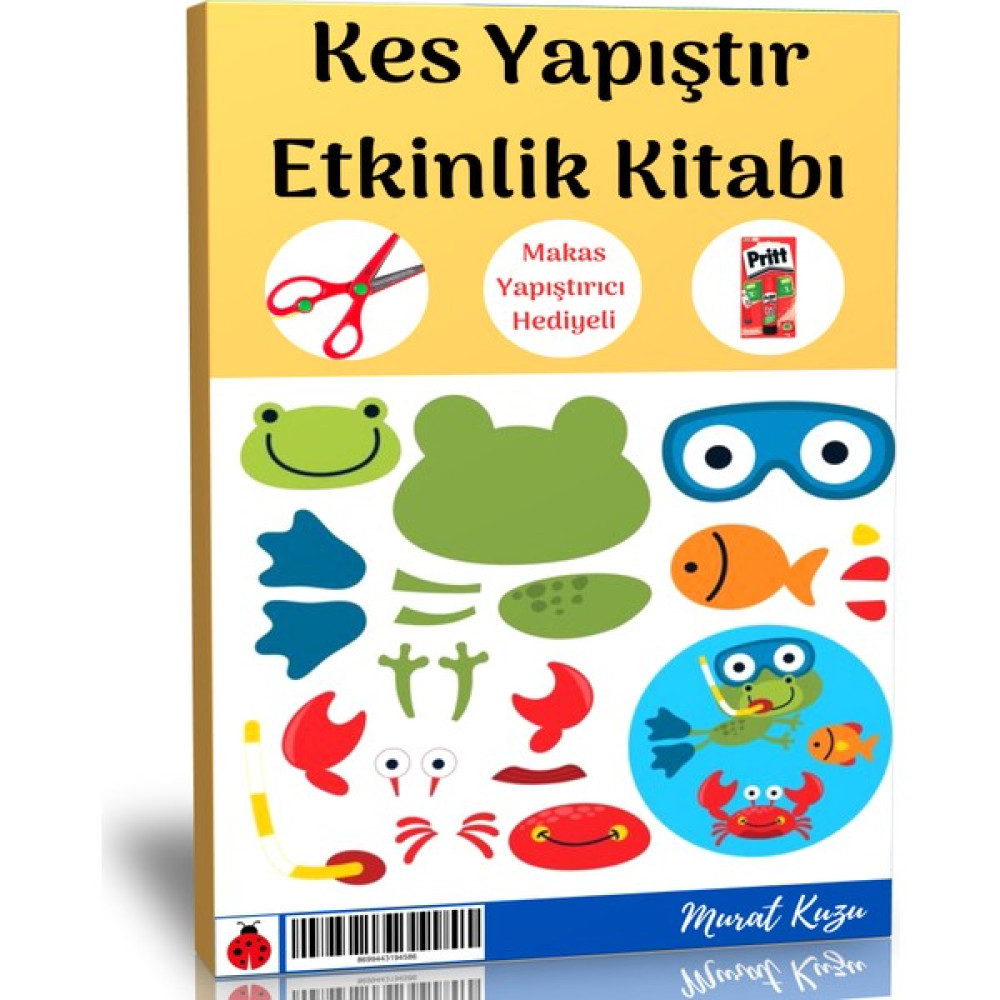 Enine Boyuna Eğitim Okul Öncesi Kes Yapıştır Etkinlik Kitabı (Makas ve Yapıştırıcı Ilaveli) Okul Öncesi Eğitici & Öğretici Kitaplar Fiyatı