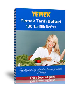 Enine Boyuna Eğitim Yemek Tarifi Defteri Spiralli Defter Fiyatı