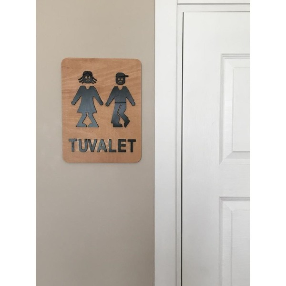 Enissimo Wc Tuvalet Banyo Kapı Süsü Kadın Erkek Kapı Işareti Ev & Dekorasyon Aksesuarları Fiyatı