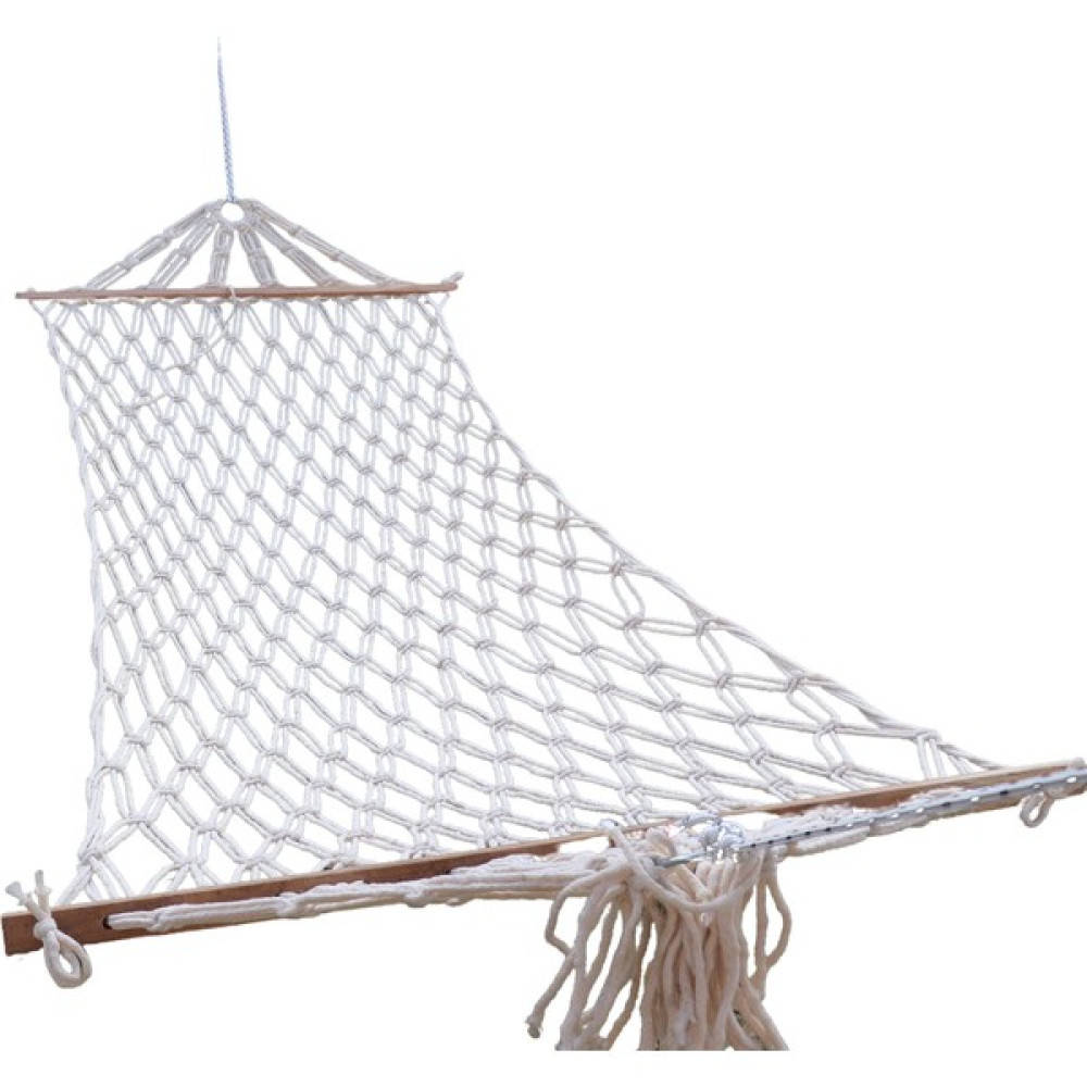 Eniyisiniiste Çift Kişilik Çift Kat Örgülü Pamuk İp Hamak Bağlama Ipli En 130 cm x Boy 2,5 M 300 kg Taşıma Hamak Fiyatı