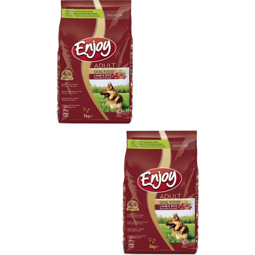 Enjoy Kuzulu & Pirinçli Yetişkin Köpek Maması 3 kg - 2 Adet Evcil Hayvan Ürünleri Fiyatı