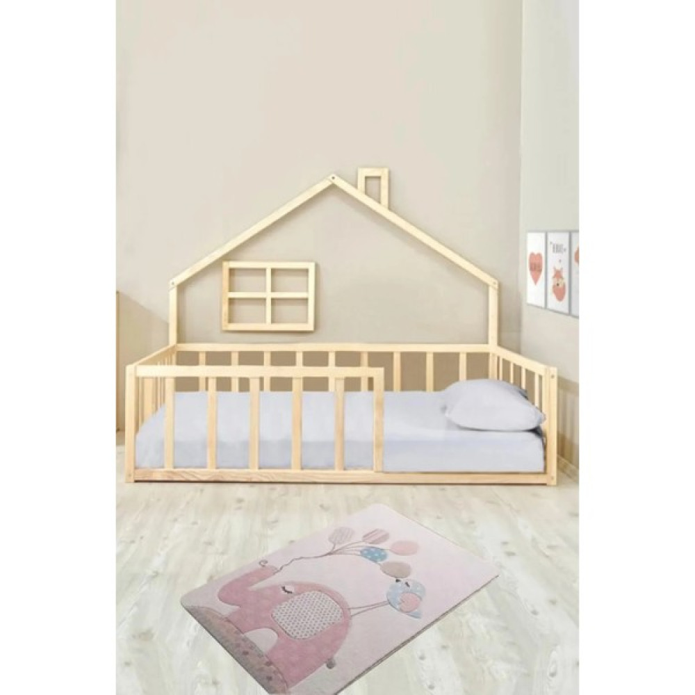 Enjoy Life Montessori Bebek ve Çocuk Karyolası Doğal Ahşap Yatak - 60 x 120 cm Karyola Fiyatı