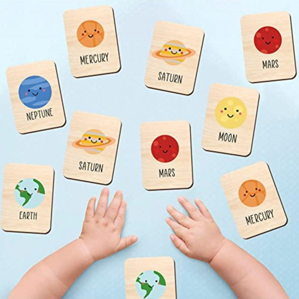 Enjoy My Design Ahşap Zeka Kartları Eşleştirme Kartları, Gezegen Temalı Eğitici Oyuncak, 1+ Yaş Için Hafıza Eğitici - Renkli Oyuncak Fiyatı