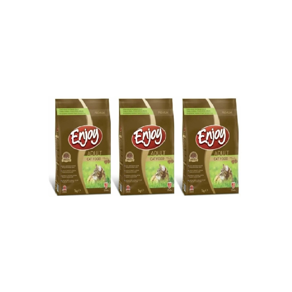 Enjoy Tavuklu Yetişkin Kedi Maması 1 Kg x 3 Adet Evcil Hayvan Ürünleri Fiyatı