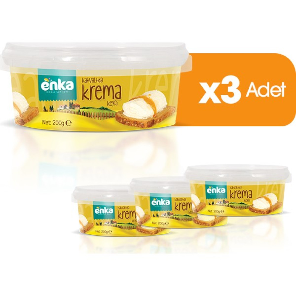 Enka Kahvaltılık Krema (200 gr ) 3'lü Paket Diğer Fiyatı