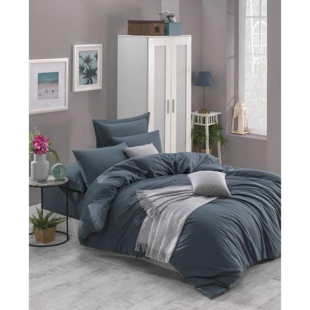 Enlora Home Freshcolor Dominik Yeşil Düz Renk Çift Kişilik Nevresim Takımı - 160 x 220 cm Nevresim Takımı Fiyatı