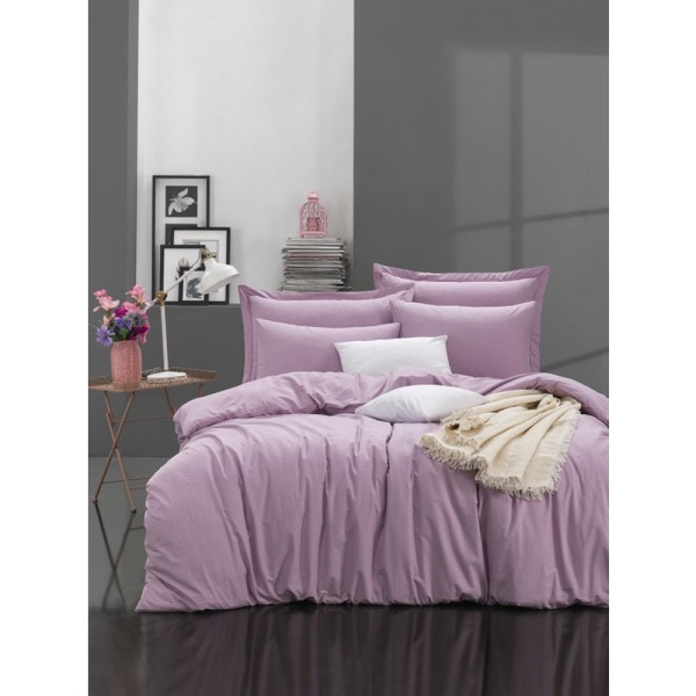 Enlora Home Freshcolor Romona Lila Düz Renk Çift Kişilik Nevresim Seti - 200 x 220 cm Nevresim Takımı Fiyatı