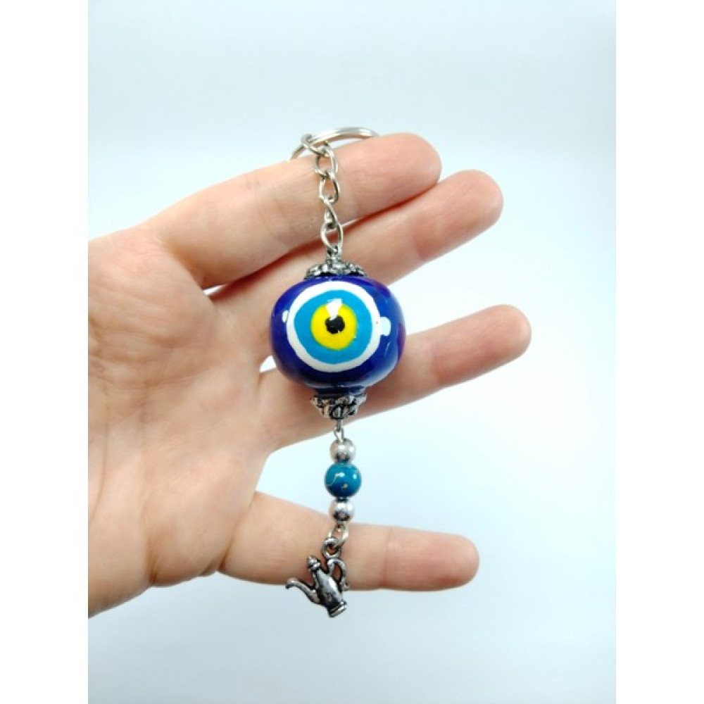 Ennea Art El Yapımı Cam Nazar Boncuklu Seramik Anahtarlık Hediyelik Eşya Oto Boyaları Fiyatı