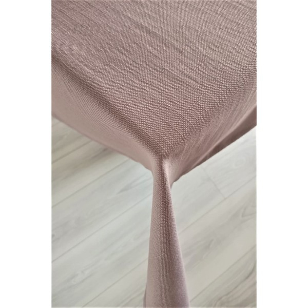 Eno Concept Keten Dokulu Leke Tutmaz Gül Kurusu Masa Örtüsü - 140 x 160 cm Masa Örtüsü Fiyatı