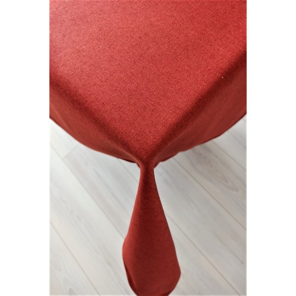 Eno Concept Keten Dokulu Premium Kalite Leke Tutmaz Kiremit Masa Örtüsü - 140 x 220 cm Masa Örtüsü Fiyatı