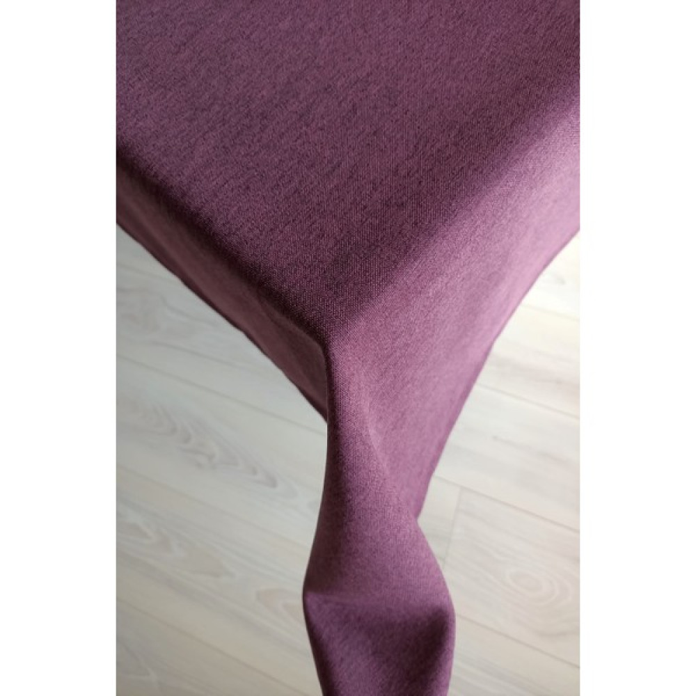 Eno Concept Keten Dokulu Premium Kalite Leke Tutmaz Mürdüm Masa Örtüsü - 140 x 200 cm Masa Örtüsü Fiyatı