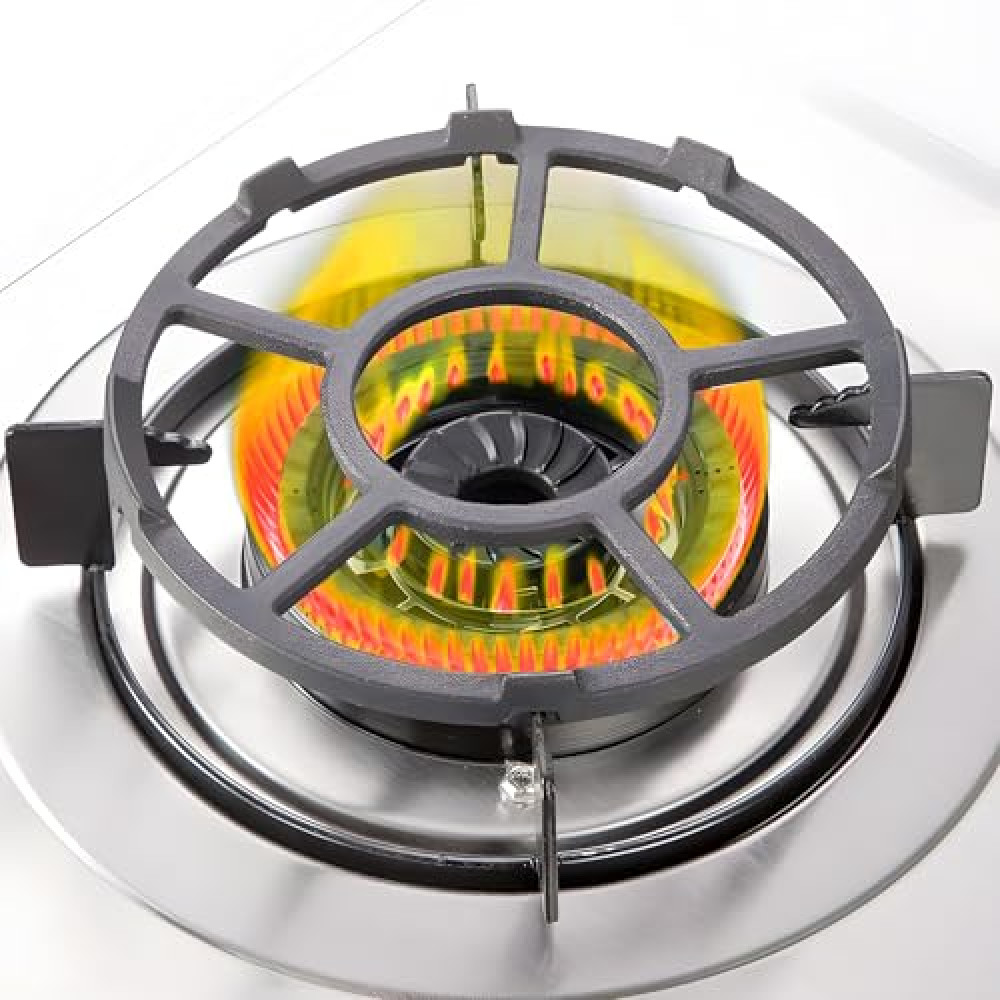 Enovorld Gas Ring Reducer(New Upgrade), Non Slip Iron Gas Stove Cooker Ring Reducer for Gas Stovetop Espresso Maker, Coffee Moka Pot(Ring type)