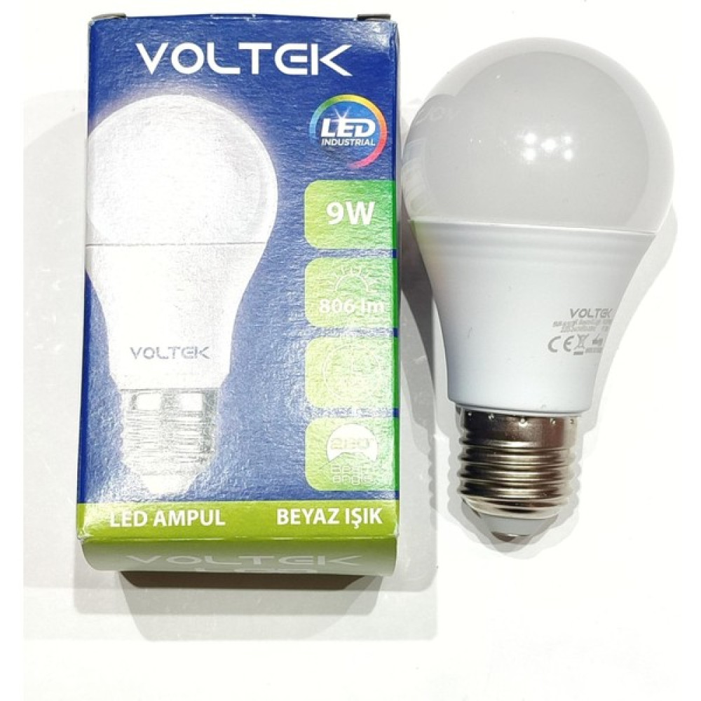 Ens Spot Voltex LED Ampul 9W (60W) Beyaz Işık 6500K ( 3 Adet ) Led Aydınlatmalar Fiyatı