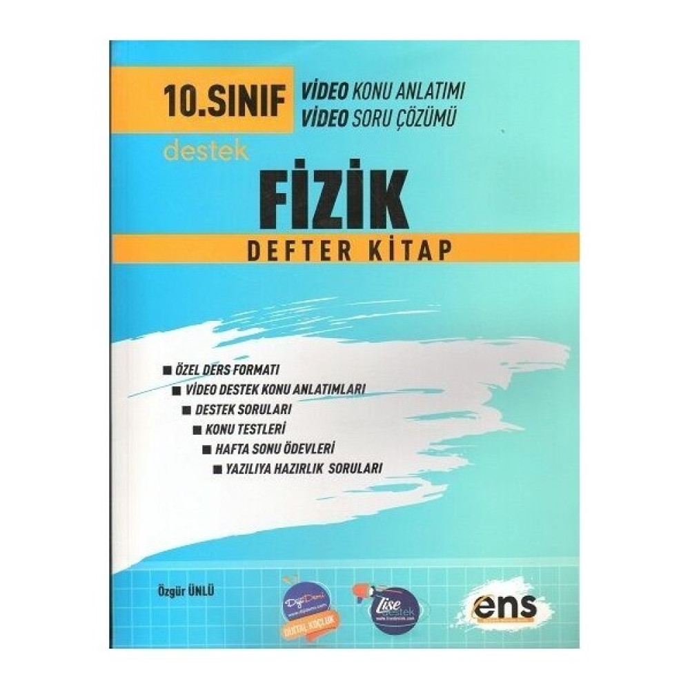 Ens Yayıncılık 10. Sınıf Fizik Defter Kitap 2023 Kaynak Kitapları Fiyatı