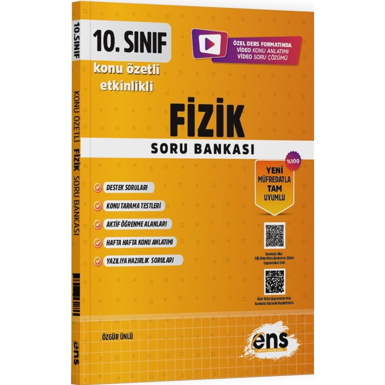 Ens Yayıncılık 10. Sınıf Fizik Etkinlikli Soru Bankası Diğer Fiyatı
