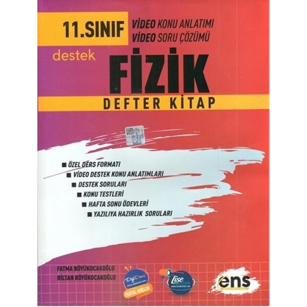 Ens Yayıncılık 11. Sınıf Fizik Defter Kitap 2023 Kaynak Kitapları Fiyatı