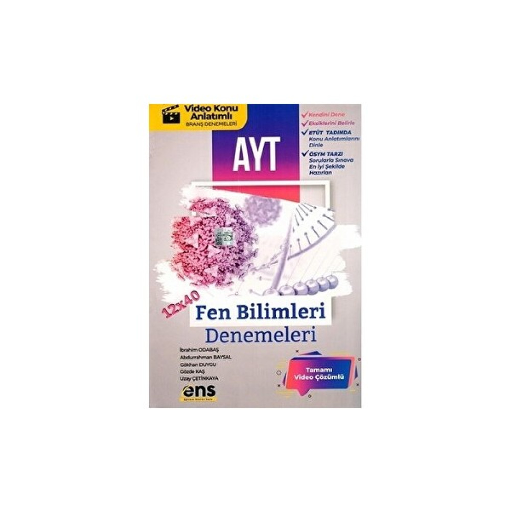 Ens Yayınları AYT Fen Bilimleri 12X40 Deneme Temel Yeterlilik Testi (TYT) Fiyatı