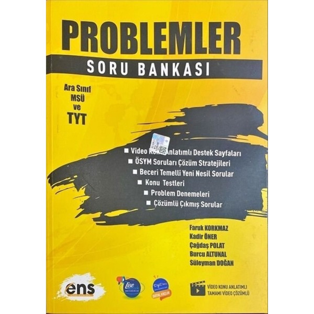 Ens Yayınları TYT Problemler Soru Bankası 2022 Temel Yeterlilik Testi (TYT) Fiyatı