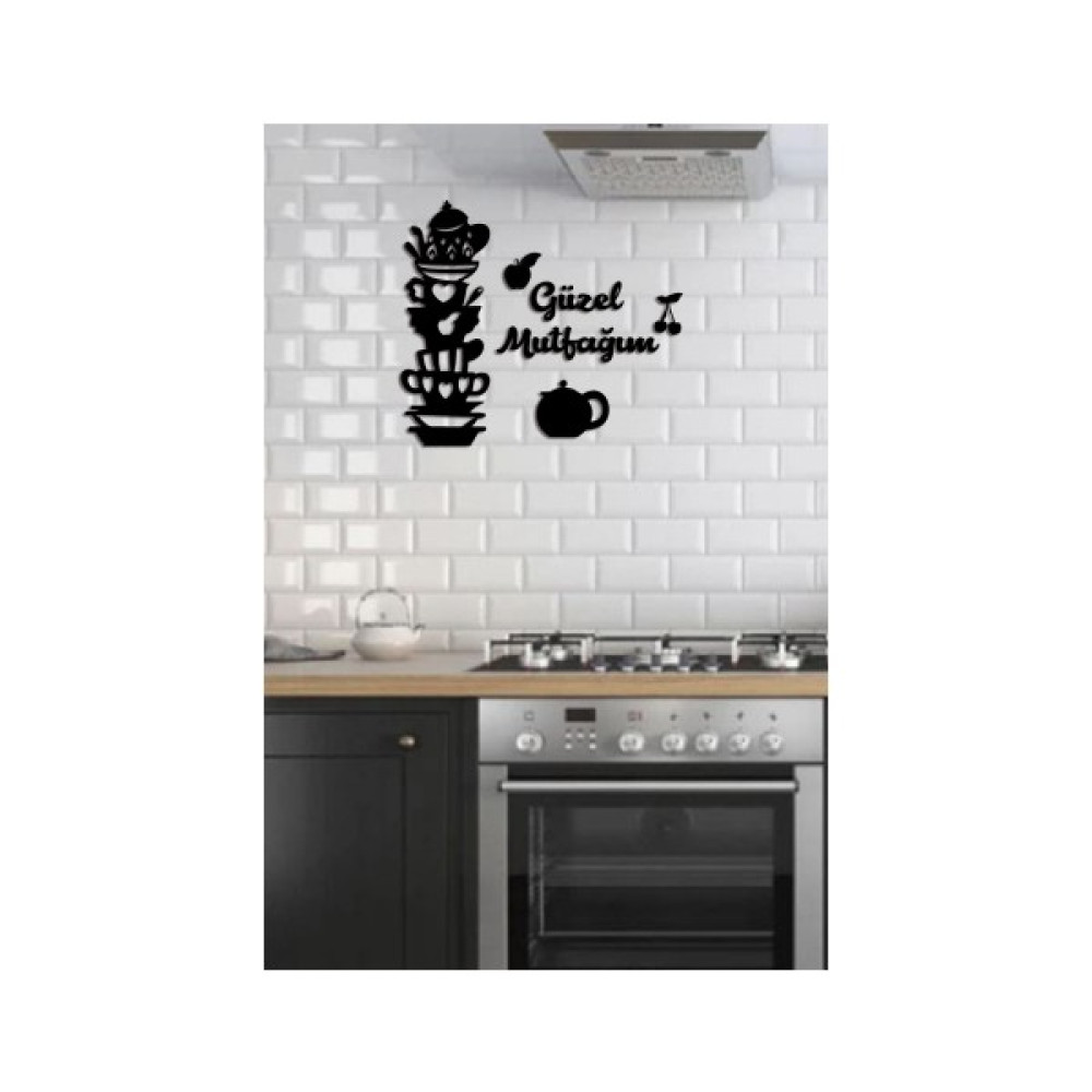 Ensa Design Güzel Mutfağım Yazılı Mutfak Duvar Dekoru- Ahşap Dekor 55X50CM Ev & Dekorasyon Aksesuarları Fiyatı