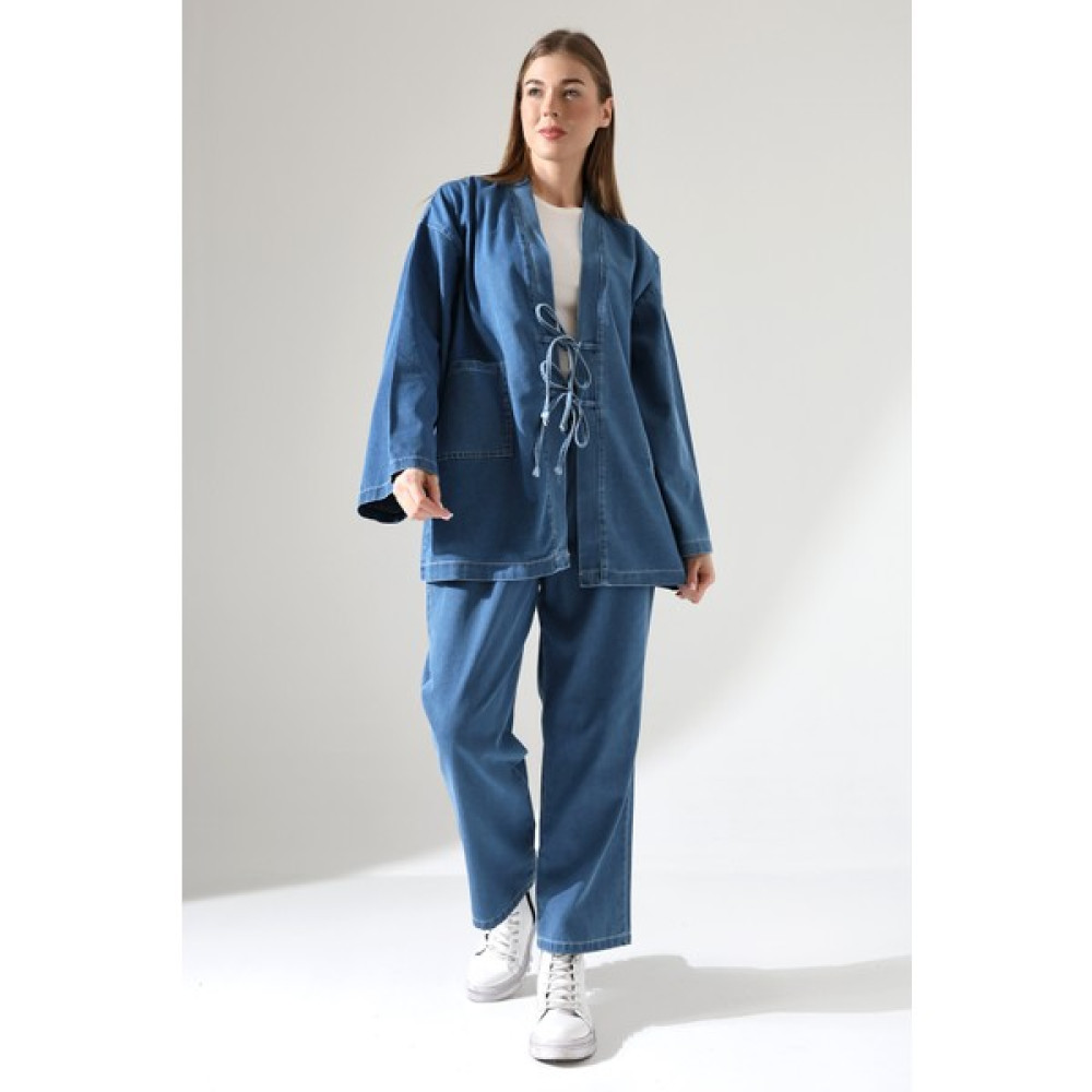 Ensade Ceket Pantolon Denim Takım Kadın Giyim Fiyatı