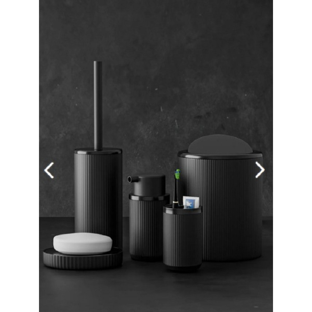 Entarzlife 5 Parça Black & Black Banyo Seti Çöp Kovası Diş Fırçalık Sabunluk Fırçalık Seti Banyo Aksesuarları Fiyatı