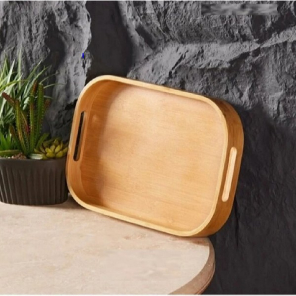 Entarzlife Bambu Oval Dikdörtgen Tepsi Sunum 28X40 cm Servis Tepsisi Fiyatı