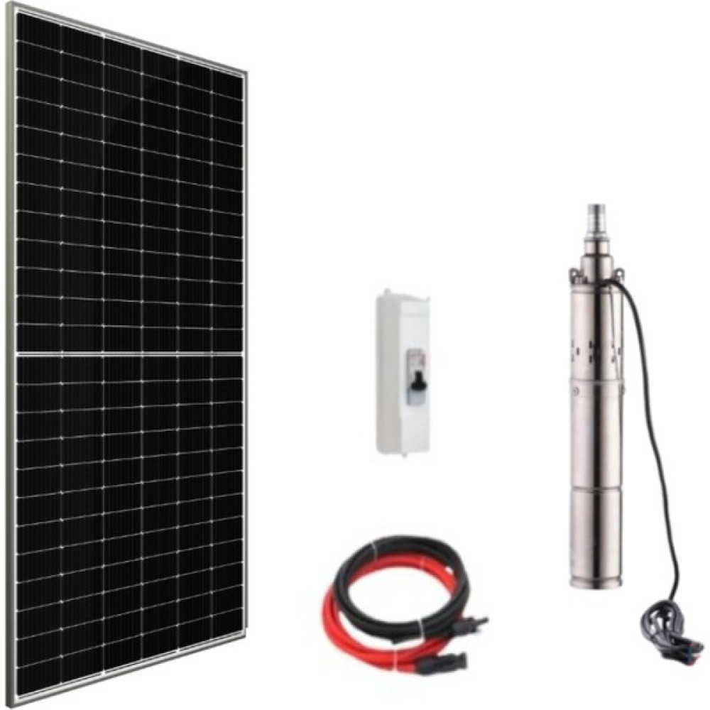 Entech Enerji 24 V Volt 540 W Watt Güneş Enerjili Dc Dalgıç Pompa Set Solar Sulama Paket Sistem Su Motoru Fiyatı