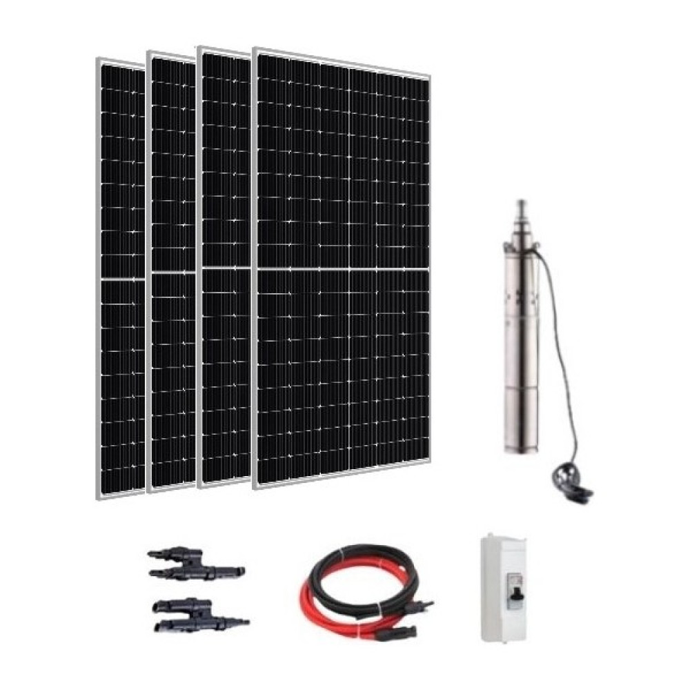 Entech Enerji 72 V Volt 1720 W Watt Güneş Enerjili Dc Dalgıç Pompa Set Solar Sulama Paket Sistem Oto Boyaları Fiyatı
