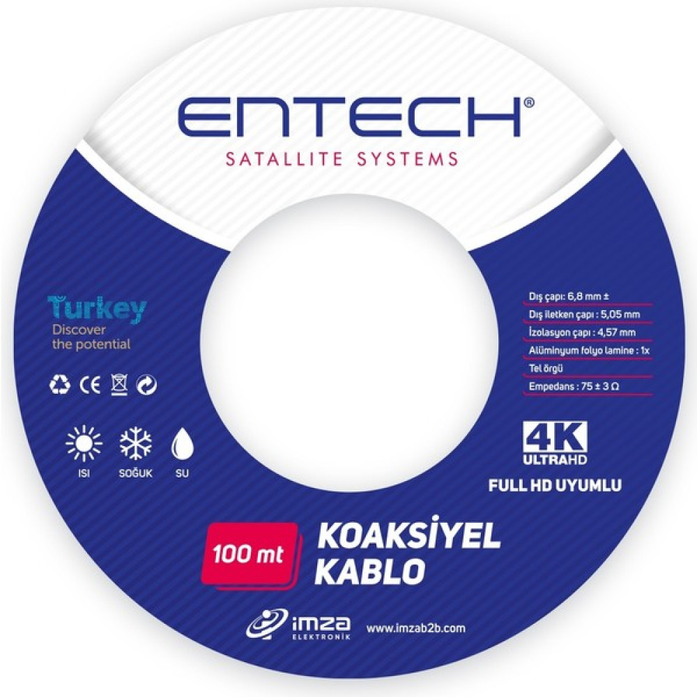 Entech Rg6 Uydu Anten Kablosu - 100 Metre Oto Boyaları Fiyatı