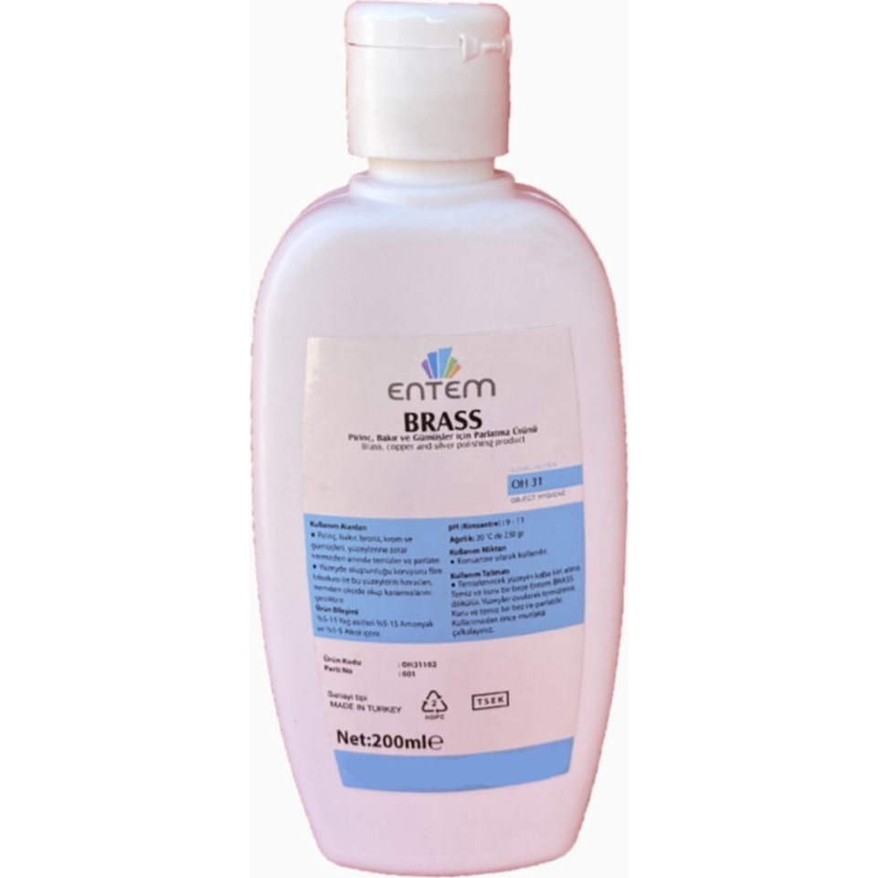 Entem Brass Pirinç, Bakır, Gümüş Parlatıcı 250 ml Bulaşık Yıkama Fiyatı