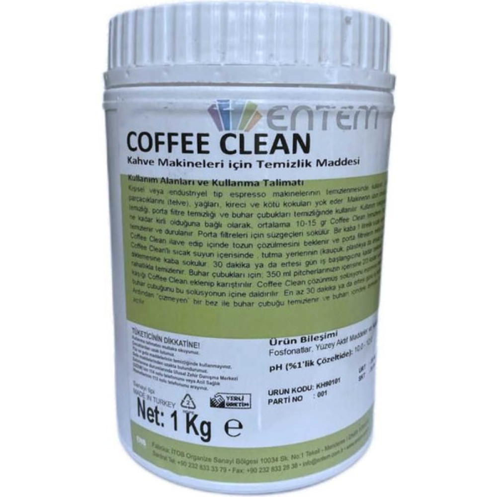 Entem Coffee Clean Kahve Makinesi Temizlik Maddesi Elektrikli Mutfak Aletleri Aksesuarı Fiyatı