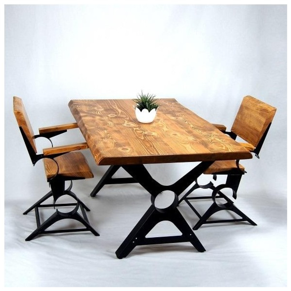 Entema Doğal Ağaç Masif Ahşap Yemek Masası 90 cm x 120 cm 2 Sandalye - Ahşap Desenli - 90 x 120 cm Yemek & Mutfak Masası Fiyatı
