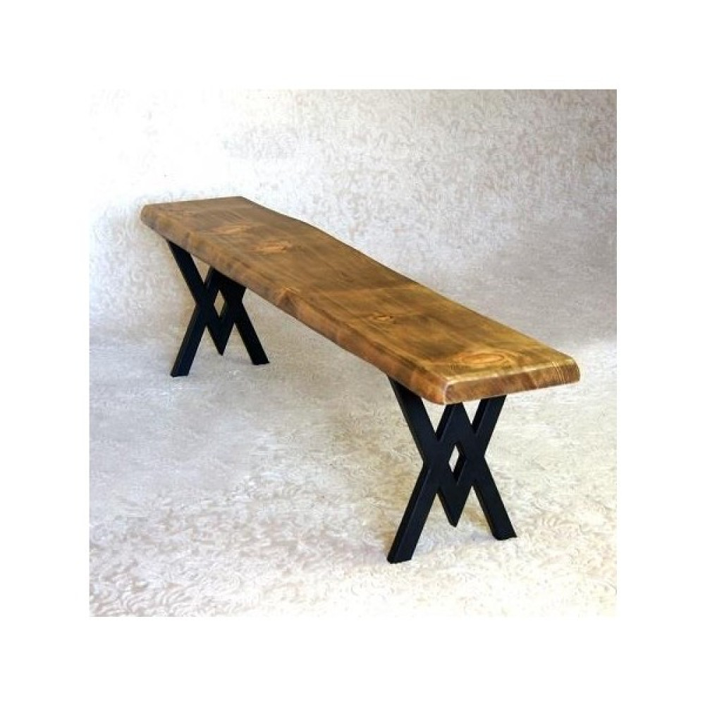 Entema Doğal Ağaç Masif Bank Bench 130 Cm( Metal Ayak ) - Renkli Mutfak Dolabı / Mobilyası Fiyatı