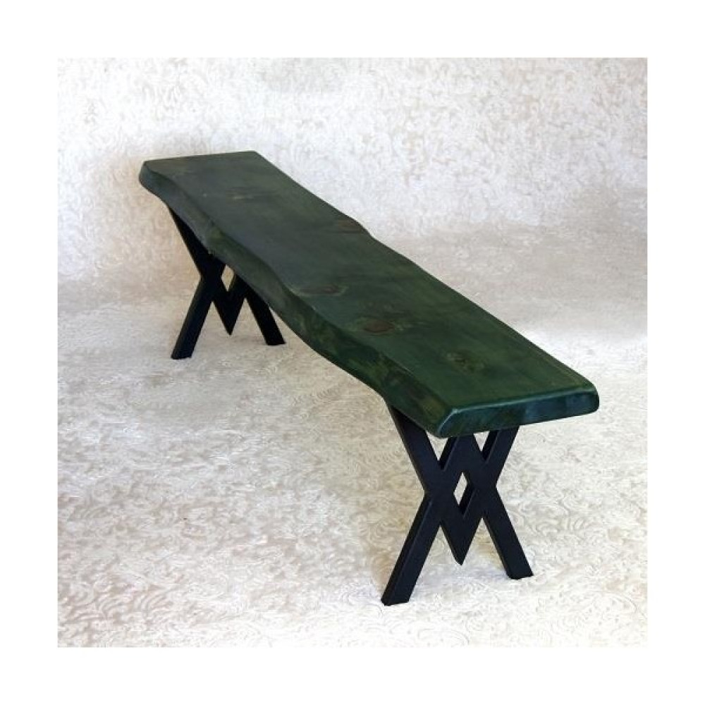 Entema Doğal Ağaç Masif Bank Bench 90 Cm( Metal Ayak ) - Renkli Mutfak Dolabı / Mobilyası Fiyatı